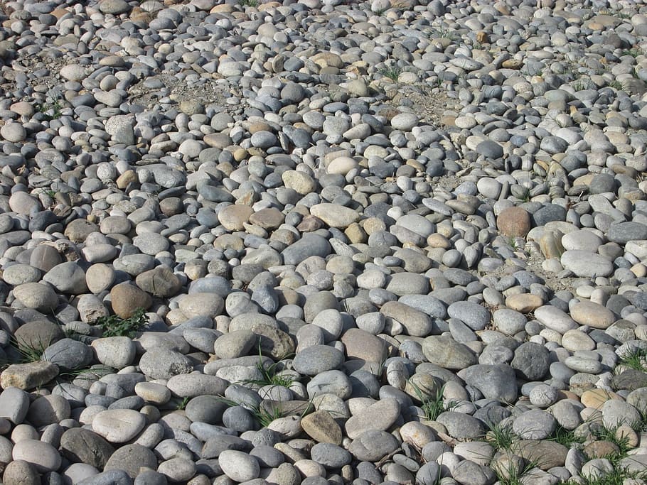 pebbles, stones, rocks, erosion, texture, nature, fluvial, action HD wallpaper