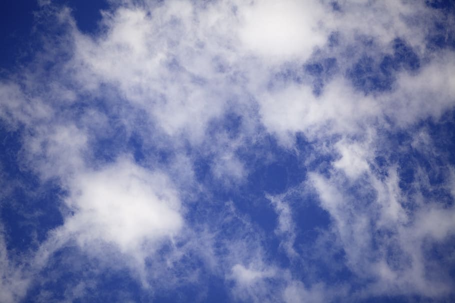 white clouds, sky, cotton, textures, blue, forms, background HD wallpaper