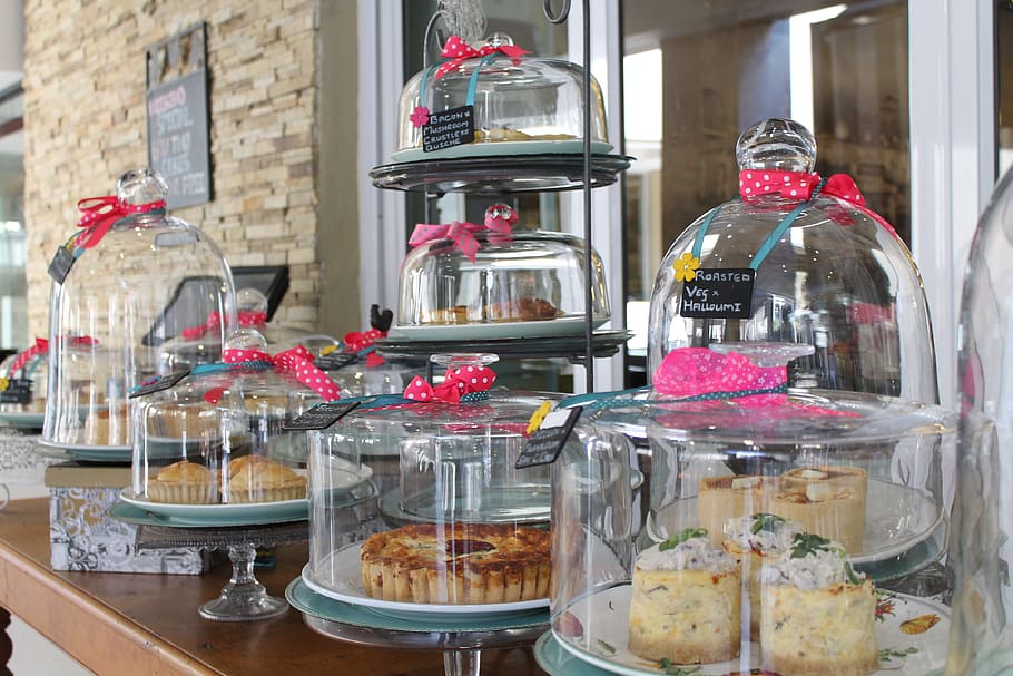 desert, savory, muffins, quiche, confectionery, food, restaurant HD wallpaper