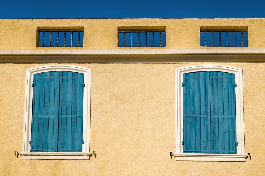 Building, Facade, Window, Shutter, architecture, cassis, provence HD wallpaper