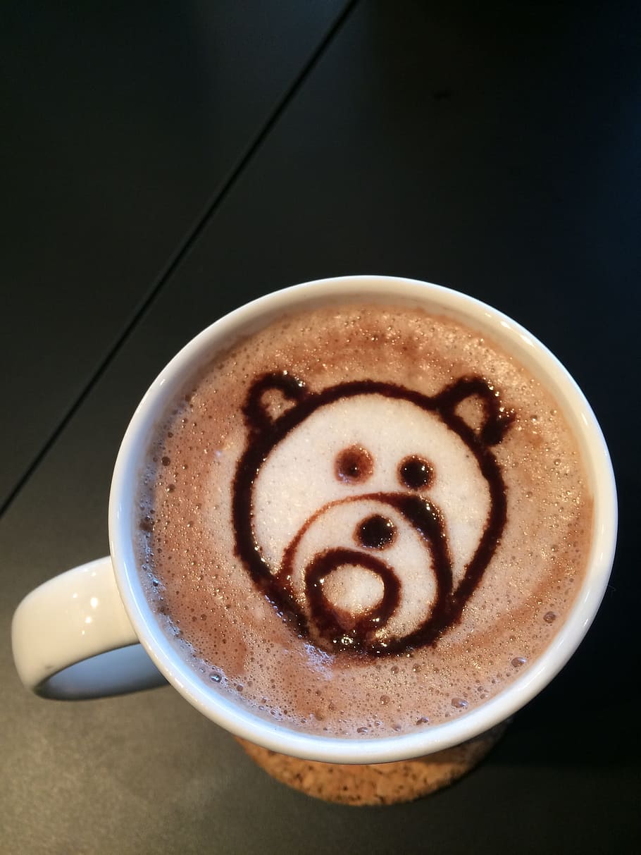 Coffee, Winnie, Cup, coffee - drink, coffee cup, frothy drink HD wallpaper