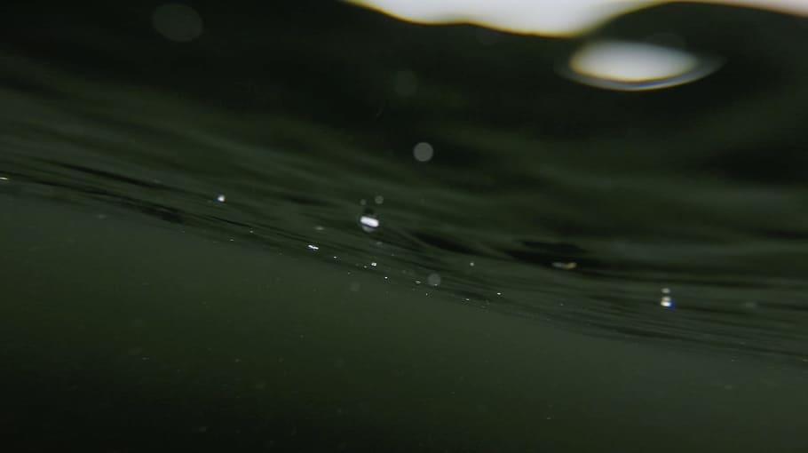 underwater photography, drop, nature, liquid, ripple, close-up HD wallpaper