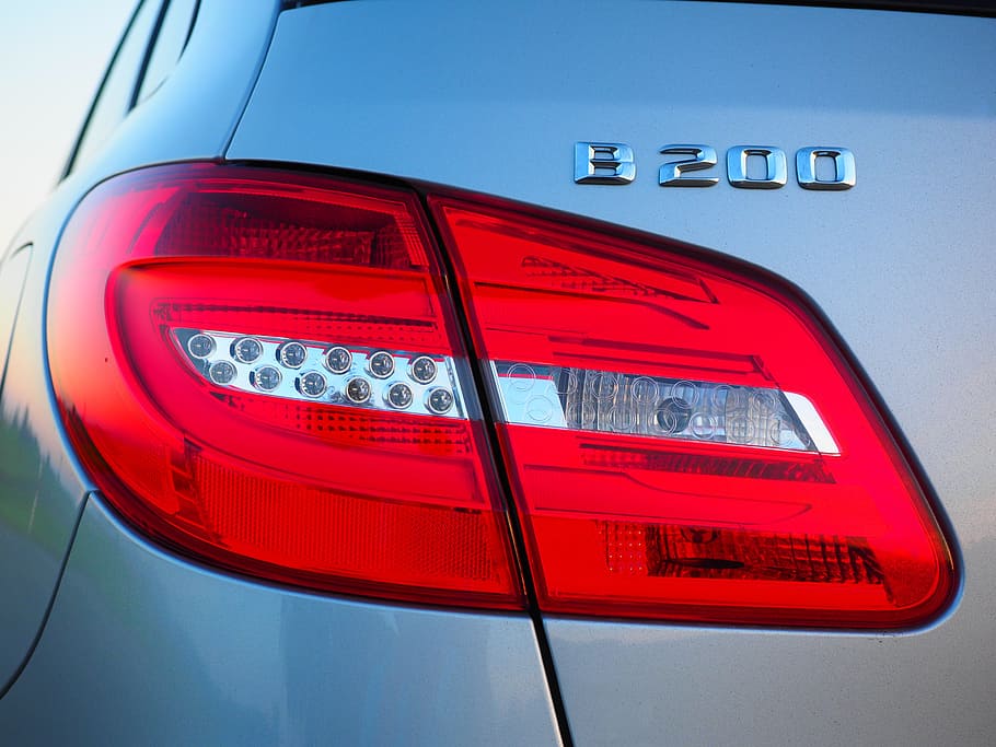 back light, auto, mercedes, b-class, silver, mercedes benz HD wallpaper