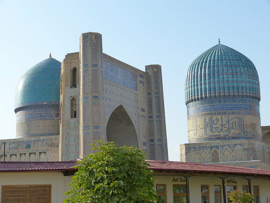 bibi xanom, mosque, samarkand, uzbekistan, building, large, HD wallpaper
