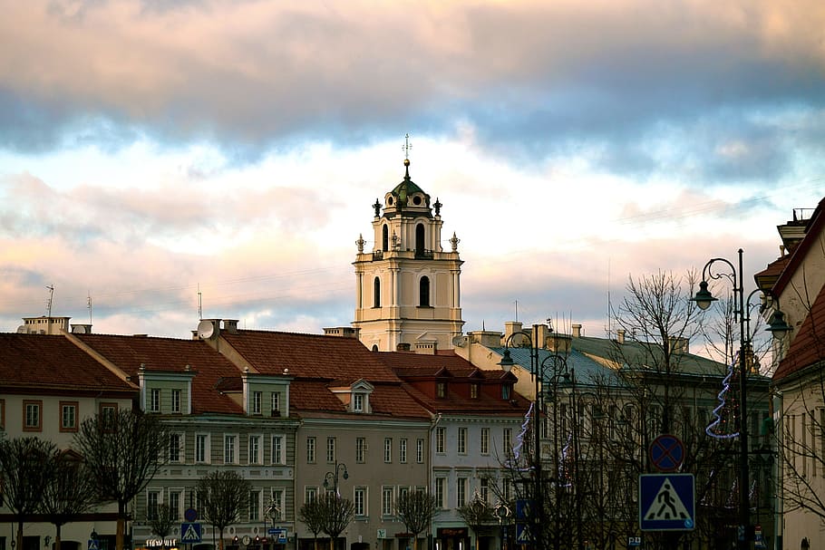 Vilnius, Lithuania, Europe, City, old town, capital, architecture, HD wallpaper