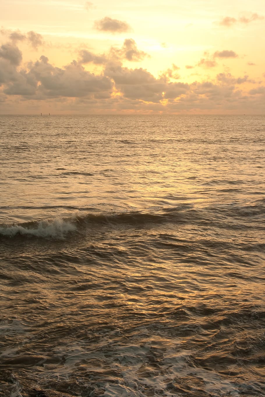 sea, waves, sunset, ocean, nature, sky, scenics - nature, beauty in nature HD wallpaper