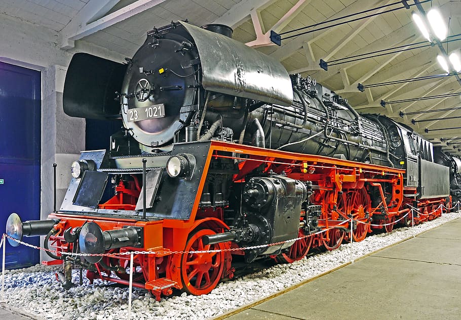 steam locomotive, exhibit, museum, restored, br23, br 23, dr, HD wallpaper