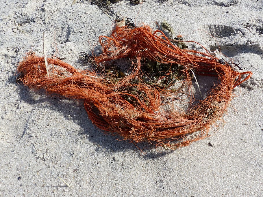 flotsam, rope, sand, beach, summer, knitting, twisted ropes HD wallpaper