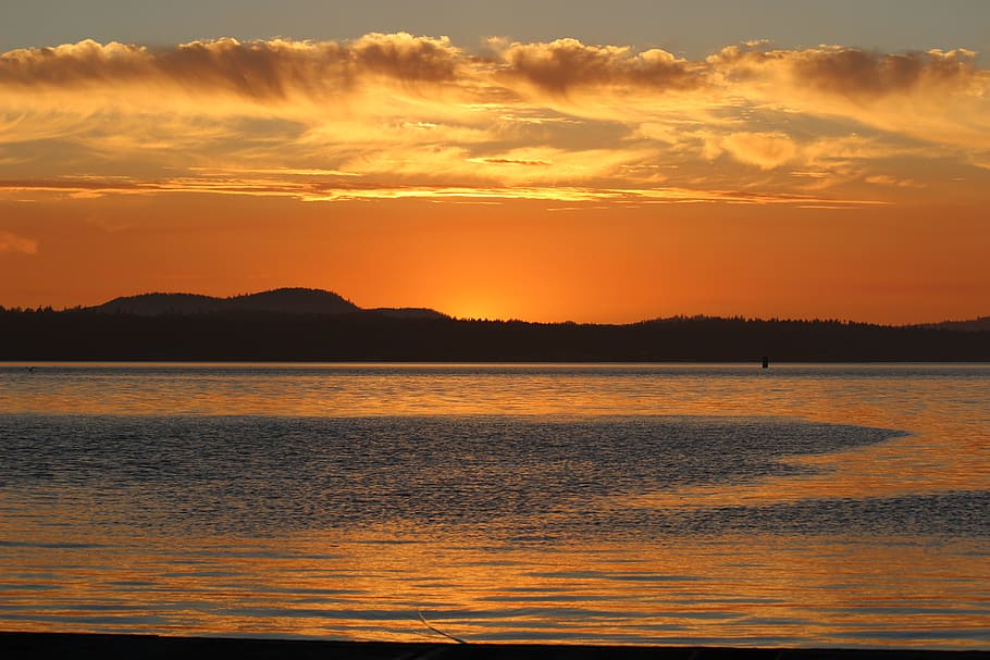 sunset, water, sea, co, sunset beach, summer, outdoor, sunset sky HD wallpaper
