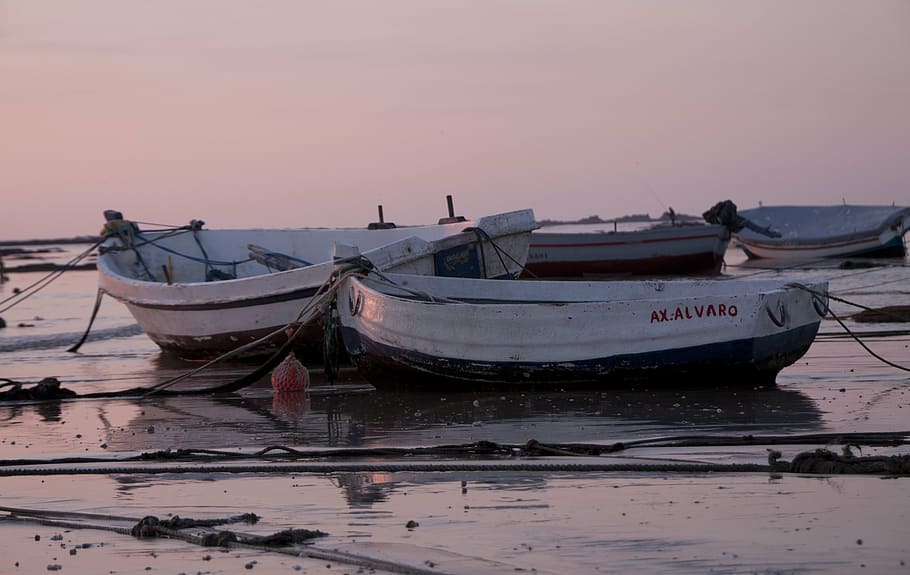cadiz, boats, beach, sea, nautical vessel, mode of transportation HD wallpaper
