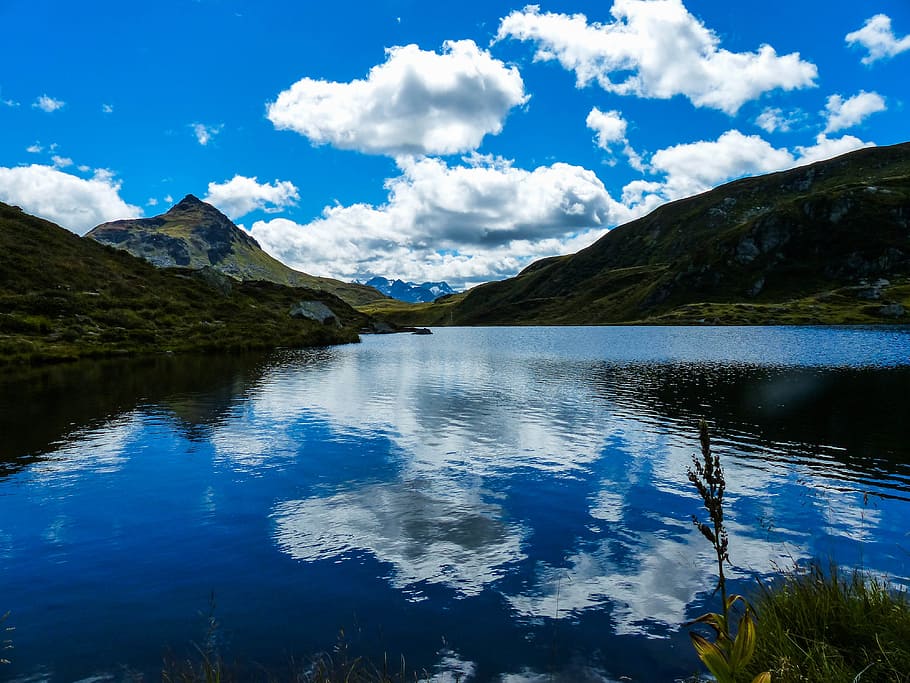 tyrol, lake, sheep siedel, view, water, austria, landscape, HD wallpaper