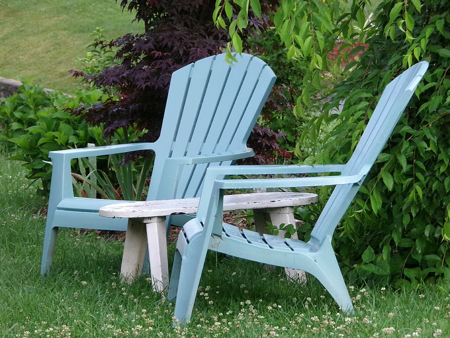 adirondack, chair, relaxation, outdoor, summer, vacation, wooden