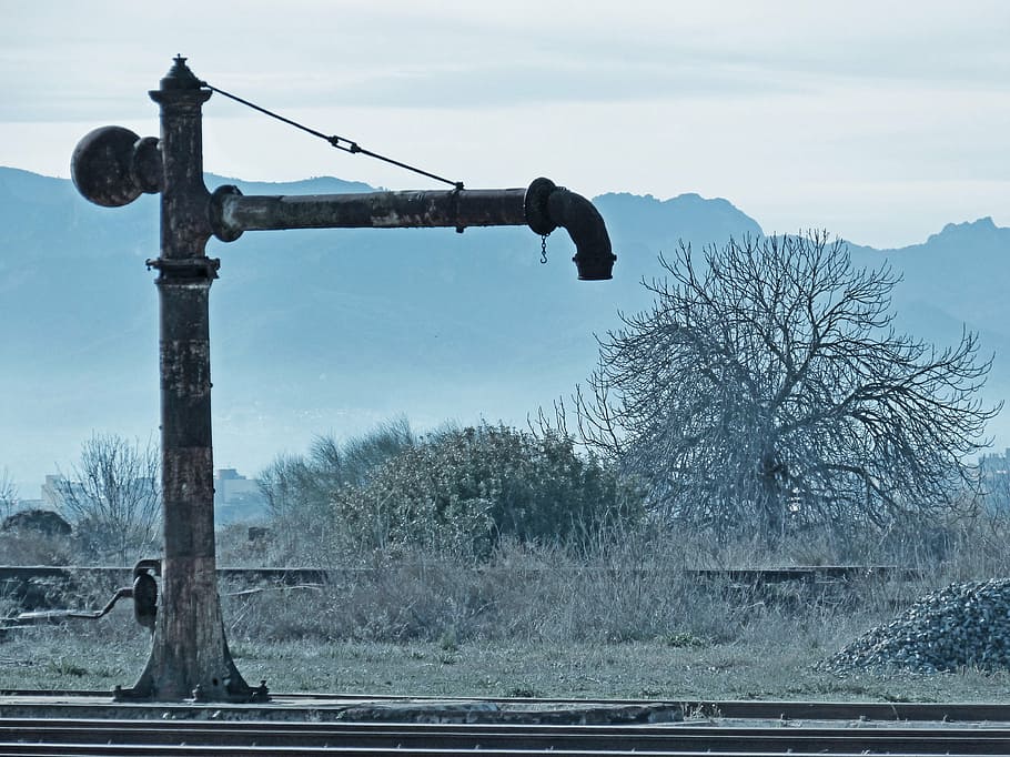 aguada, train, steam, old, abandoned, water, railroad Track HD wallpaper