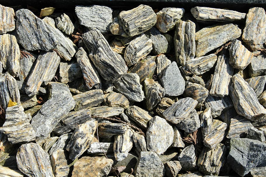 pile of gray rocks, pebbles, texture, batch, nature, model HD wallpaper