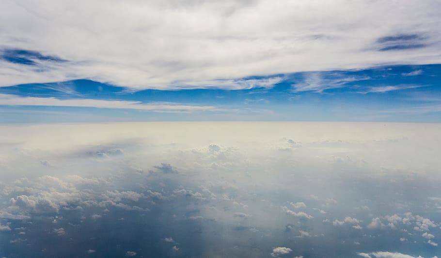 asia, sky, cloud, airplane, azure, flights, tour, the landscape HD wallpaper