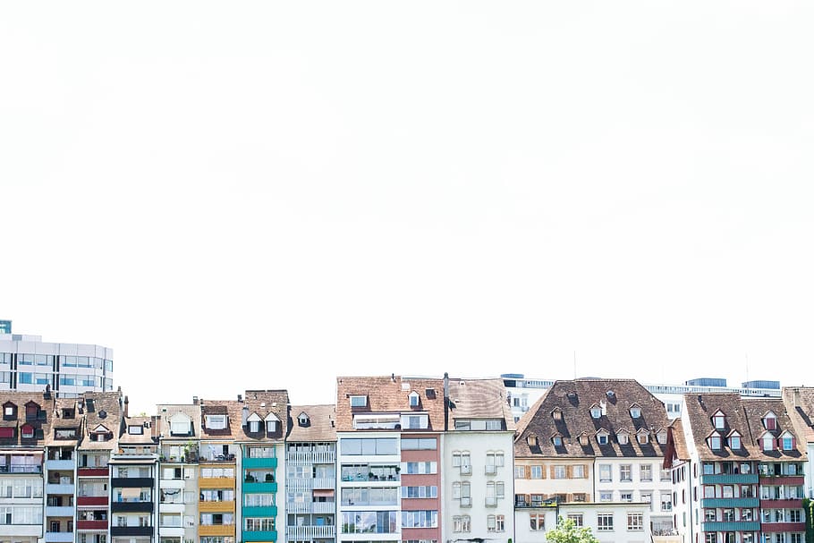 village houses, photography of high-rise buildings, simple, architecture HD wallpaper