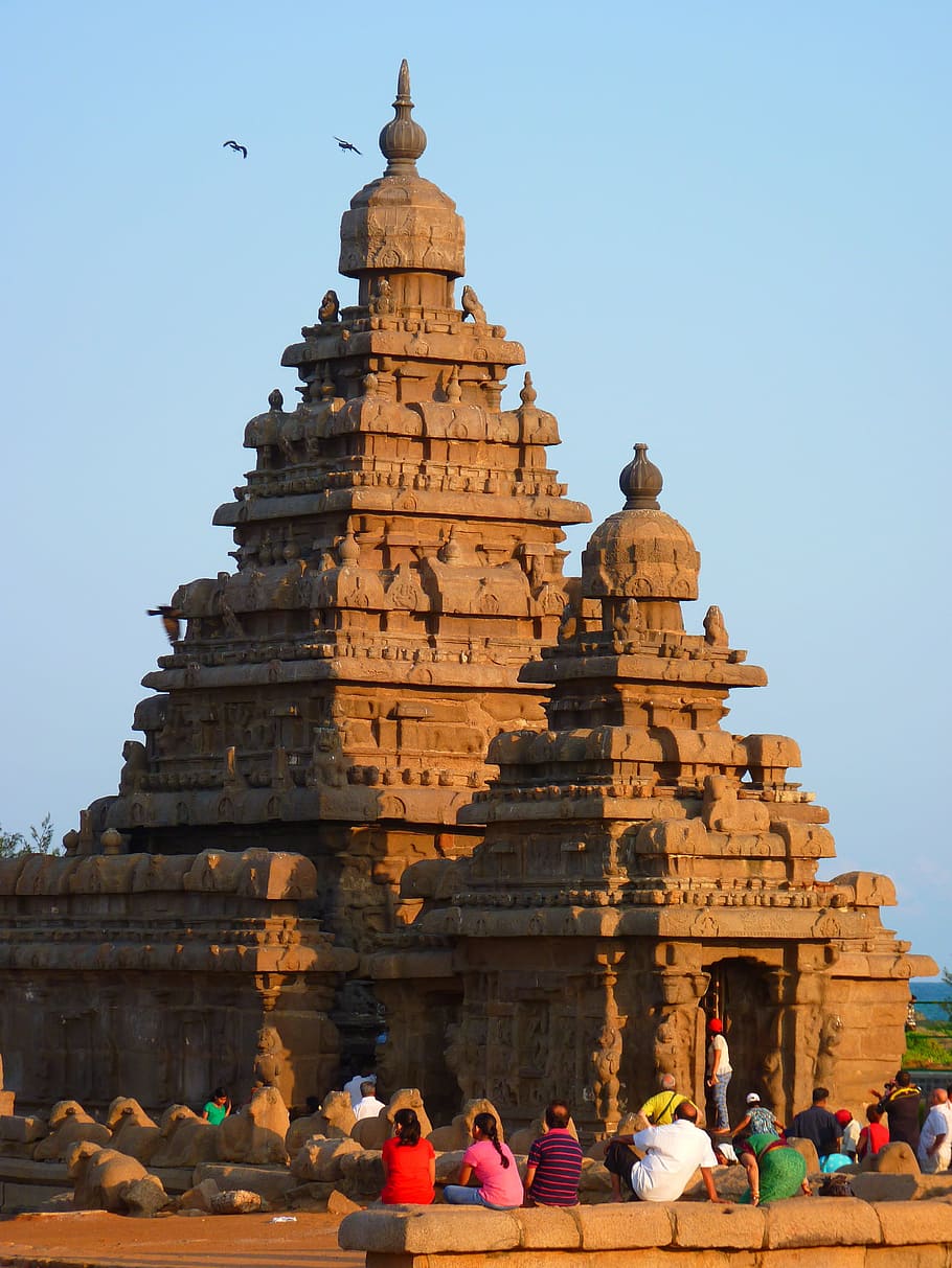 HD wallpaper: group of people in front of temple, Sea Shore, Shore Temple,  Granite | Wallpaper Flare