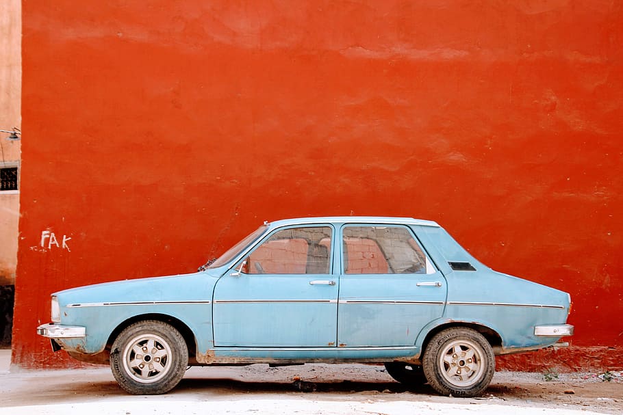 Oldtimer, Auto, Classic, blue, automotive, vehicle, red, car HD wallpaper