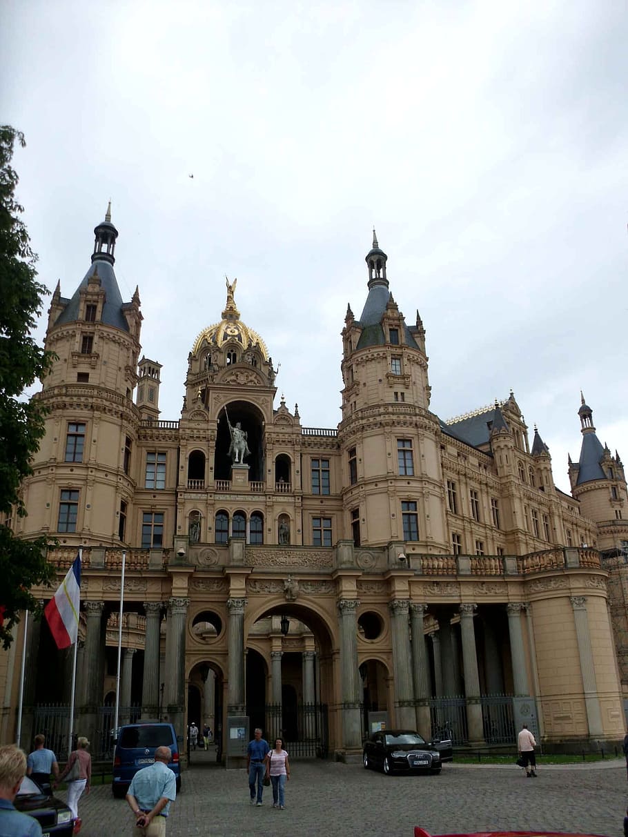schweriner closed, castle, building exterior, architecture HD wallpaper