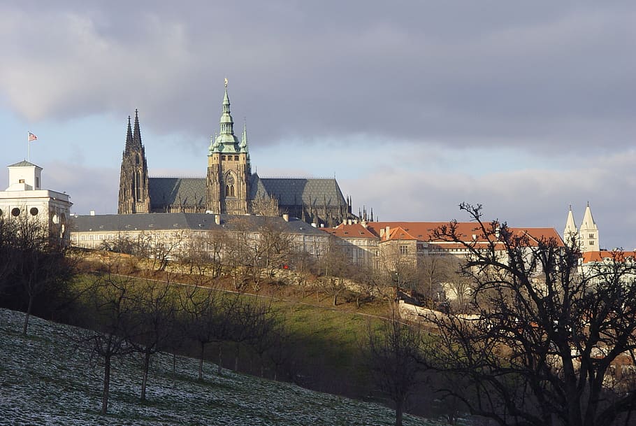 castle, architecture, prague, church, famous Place, europe HD wallpaper
