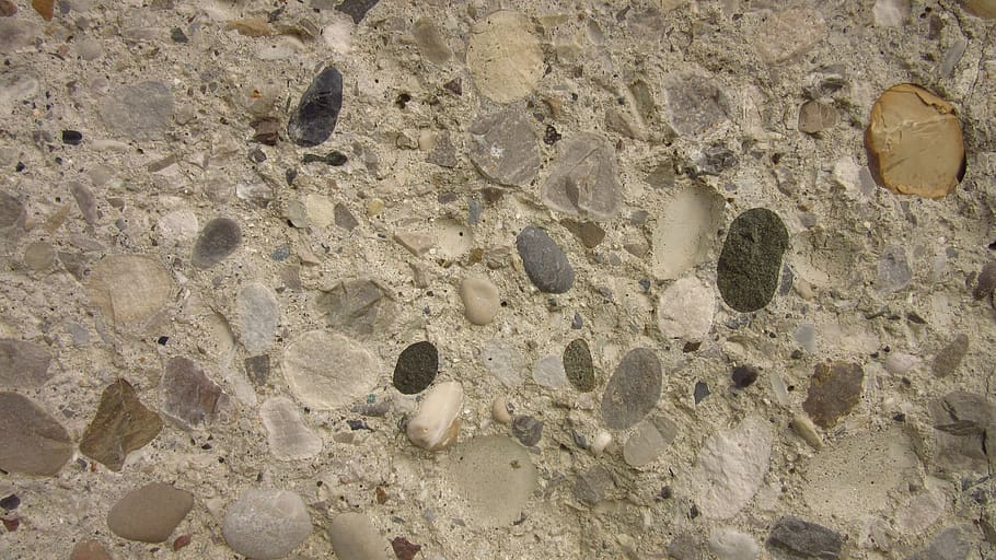 concrete, texture, pattern, background, close up, stones, wall HD wallpaper