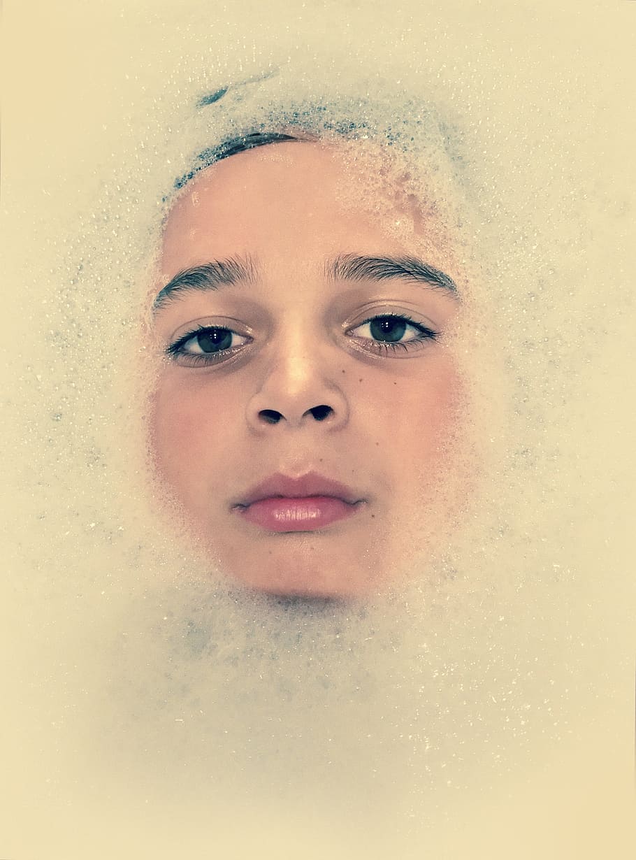 child, foam, soap, bubbles, mysterious, vaccines, relaxation