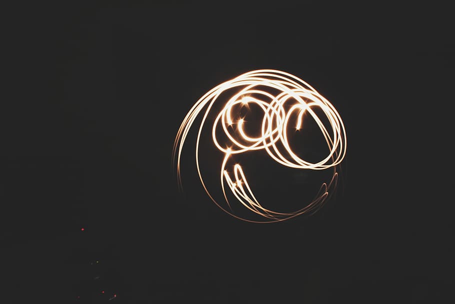 photo of fire poi, Keep smiling, abstract, fire - Natural Phenomenon, HD wallpaper