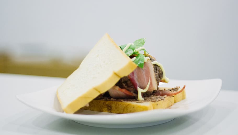 Close-up of Food in Plate, bread, cheese, close -up, cooking HD wallpaper