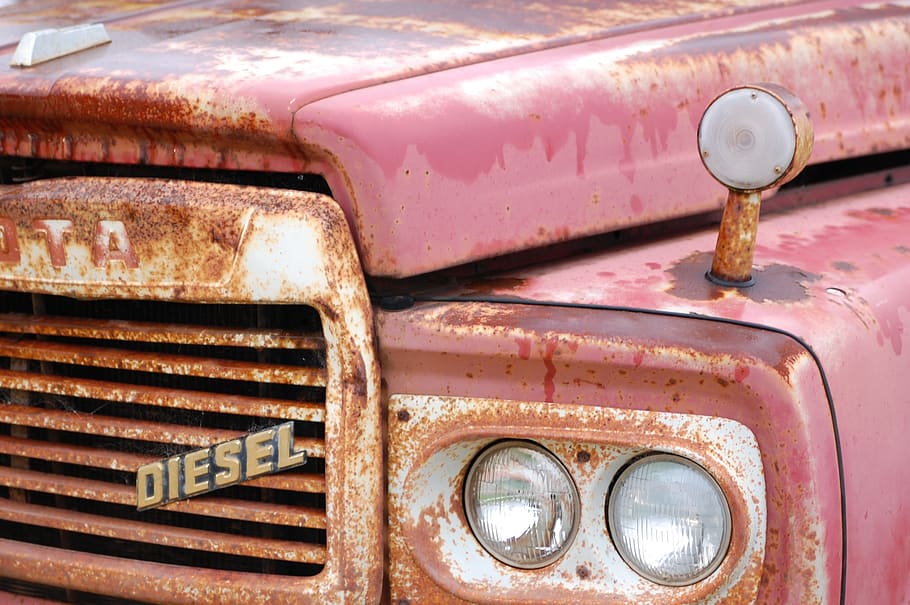 toyota, classic car, rust, rusty, metal, abandoned, old, mode of transportation HD wallpaper