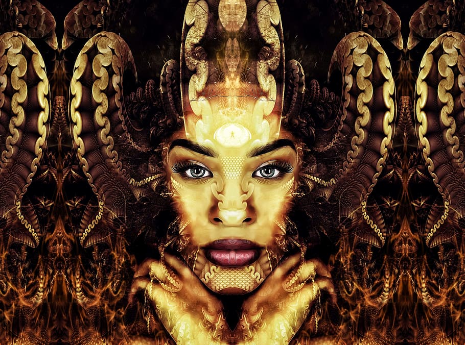 Goddess art fantasy woman female black bonito abstract woman cute  whie hair HD wallpaper  Peakpx