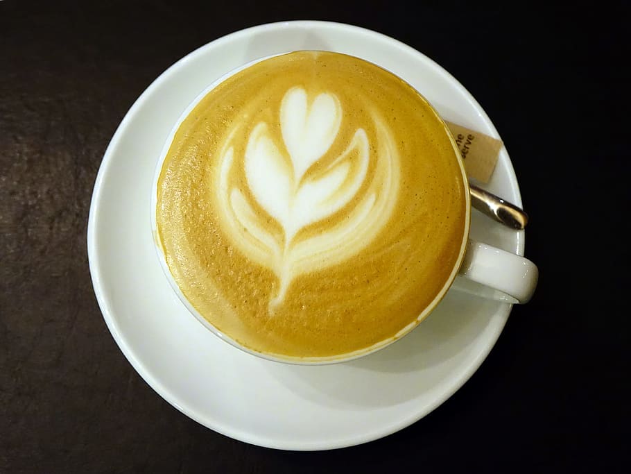 Coffee, Latte, Beverage, Cup, Decoration, fresh, aroma, caffeine HD wallpaper