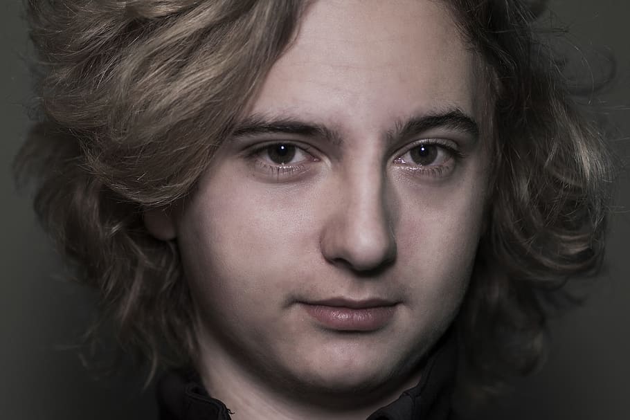 boy, man, young man, white boy, caucasian, blond, long hair HD wallpaper