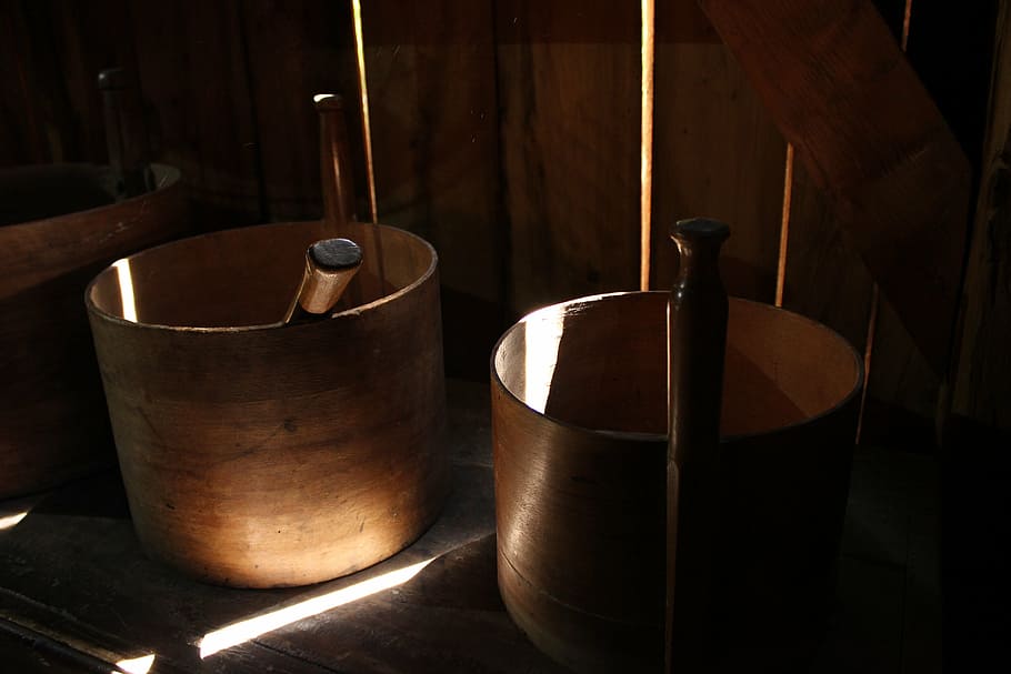 the pot, light, shadow, still life, wood - material, indoors HD wallpaper