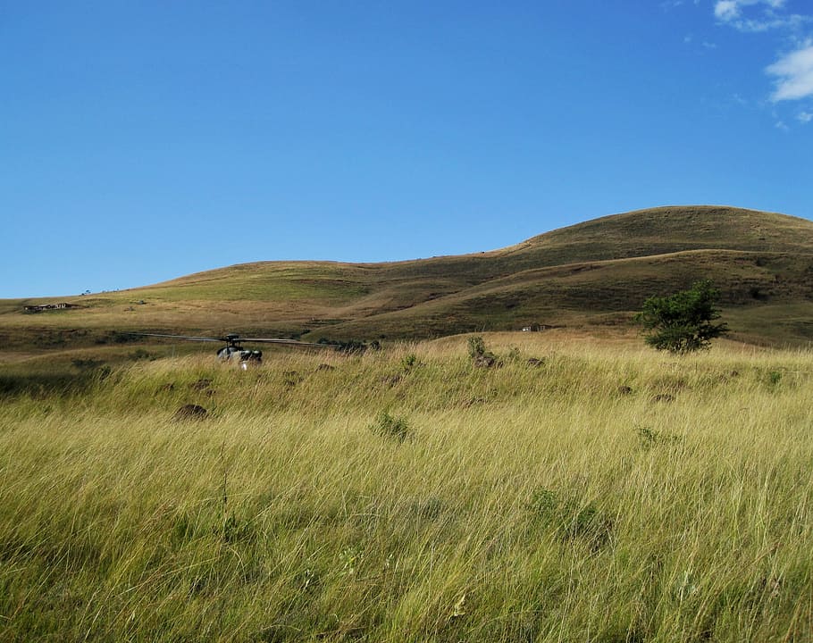 drakensberg, mountains, veld, grass, sky, landscape, wilderness HD wallpaper