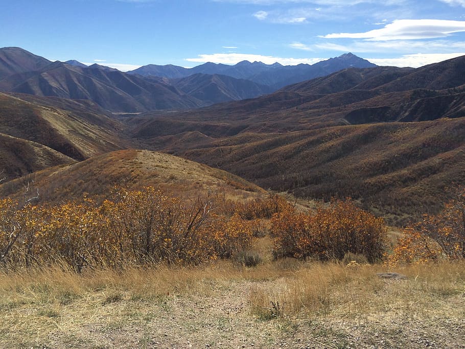 fall, mountains, utah, autumn, nature landscape, view, natural HD wallpaper