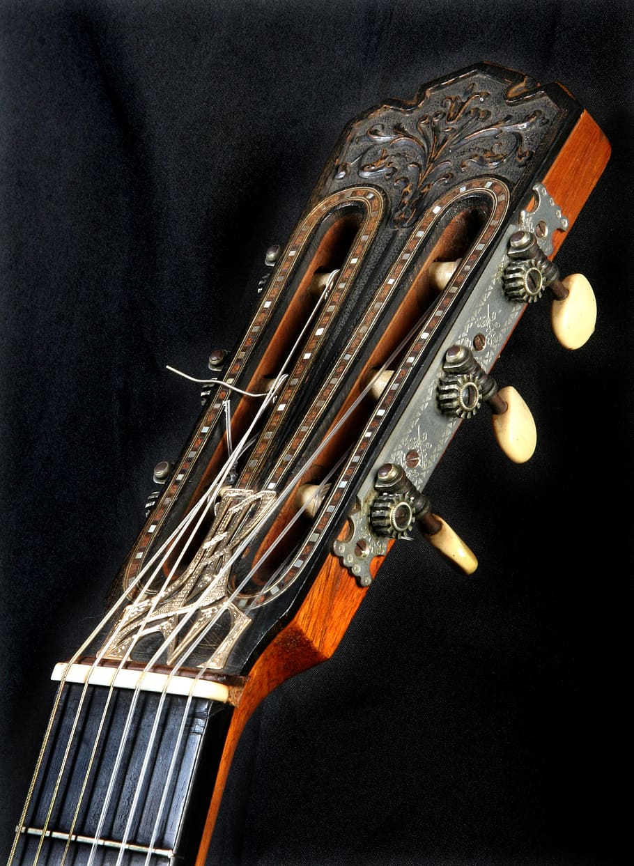 guitar, classical, instrument, musical instrument, indoors HD wallpaper