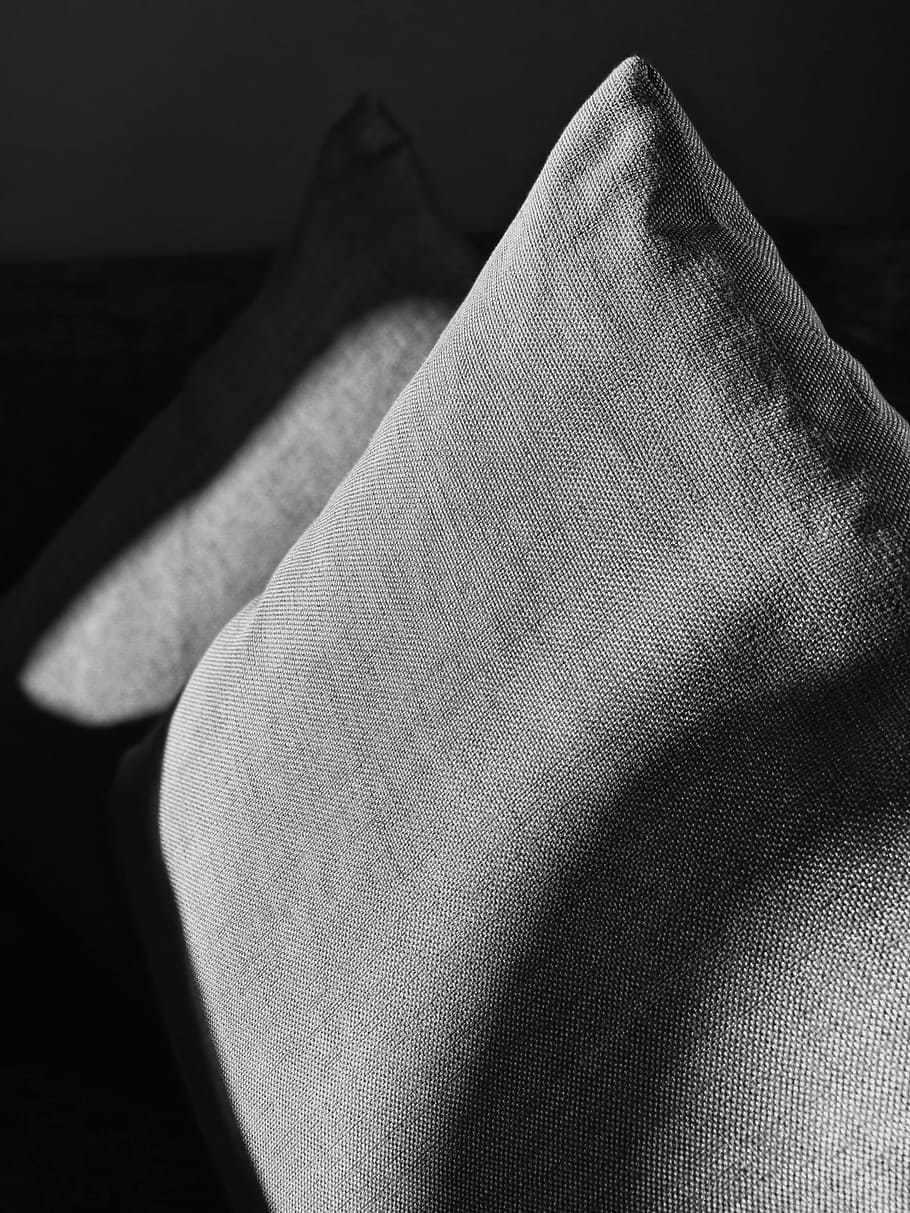 two grey throw pillows closeup photography, gray throw pillow HD wallpaper