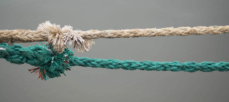 rope, ships, no people, close-up, tied knot, pattern, green color HD wallpaper