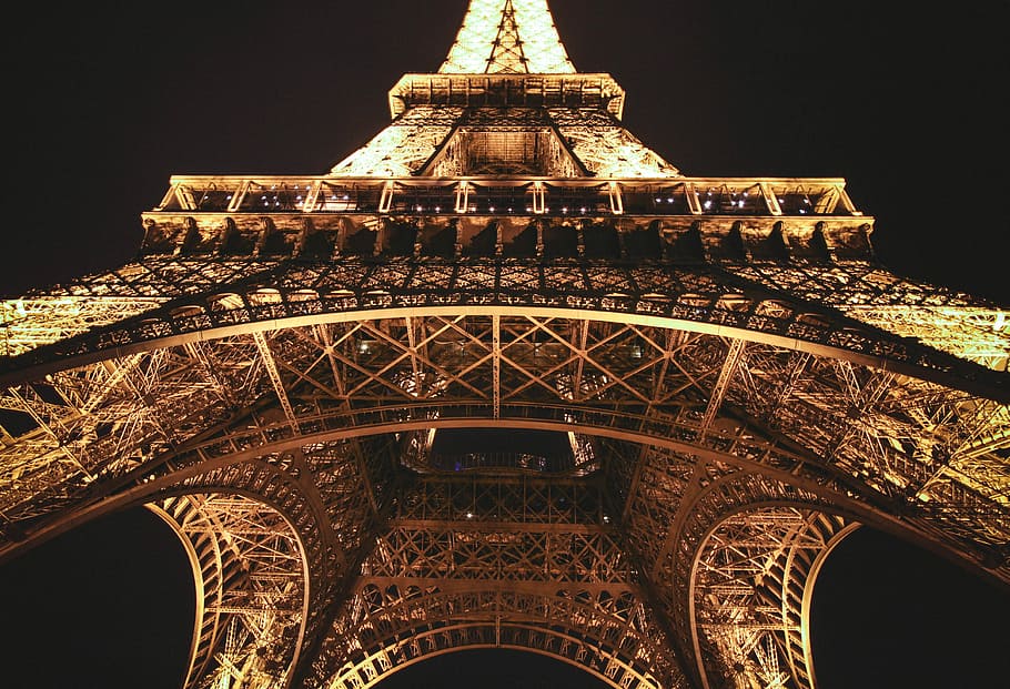 Eiffel Tower, Paris, Eiffel Tower of Paris, night, architecture HD wallpaper