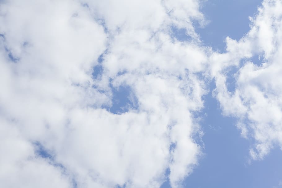 cloud, blue, white, air, clouds, white clouds, landscape, summer HD wallpaper