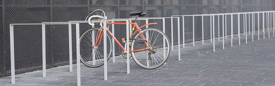 orange road bike, Cycle, Drive, sport bike, turn off, leisure, HD wallpaper