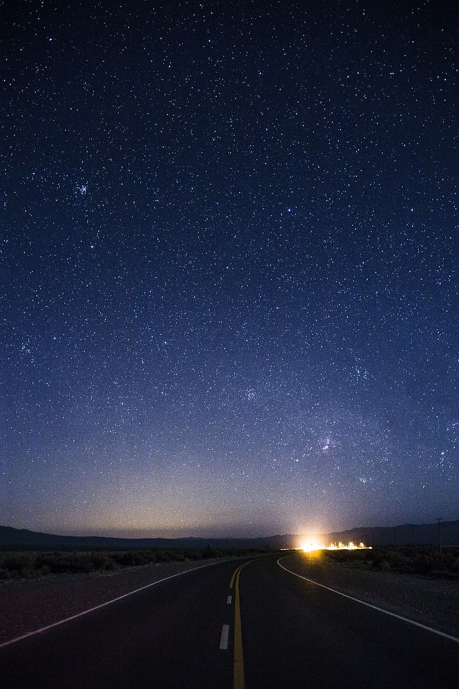 astronomy, clouds, dark, evening, landscape, lights, nature HD wallpaper