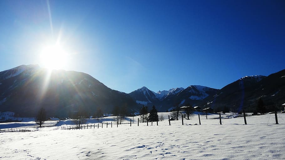 winter, alpine, snow, austria, styria, cold temperature, mountain HD wallpaper