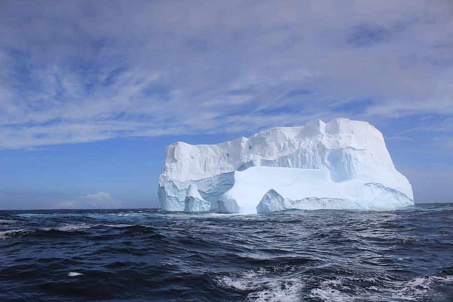 iceberg during daytime, sol, antarctica, cold, mar, glacier HD wallpaper