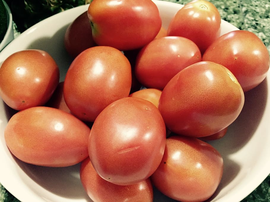 tomatoes, fruit, vegetable, fresh, organic, raw, red, roma HD wallpaper