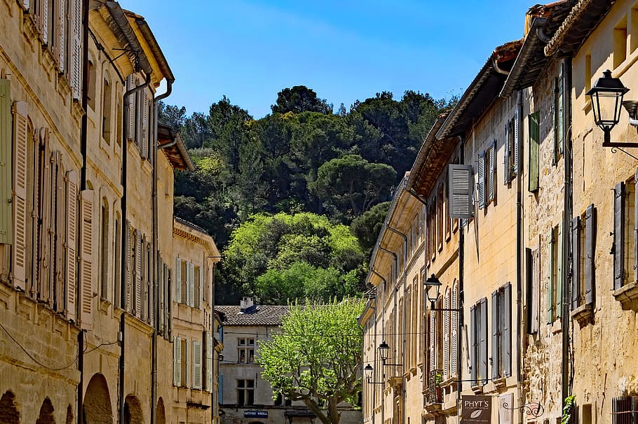 Street, Village, Old, Architecture, provence, vaucluse, villeneuve lez avignon, HD wallpaper