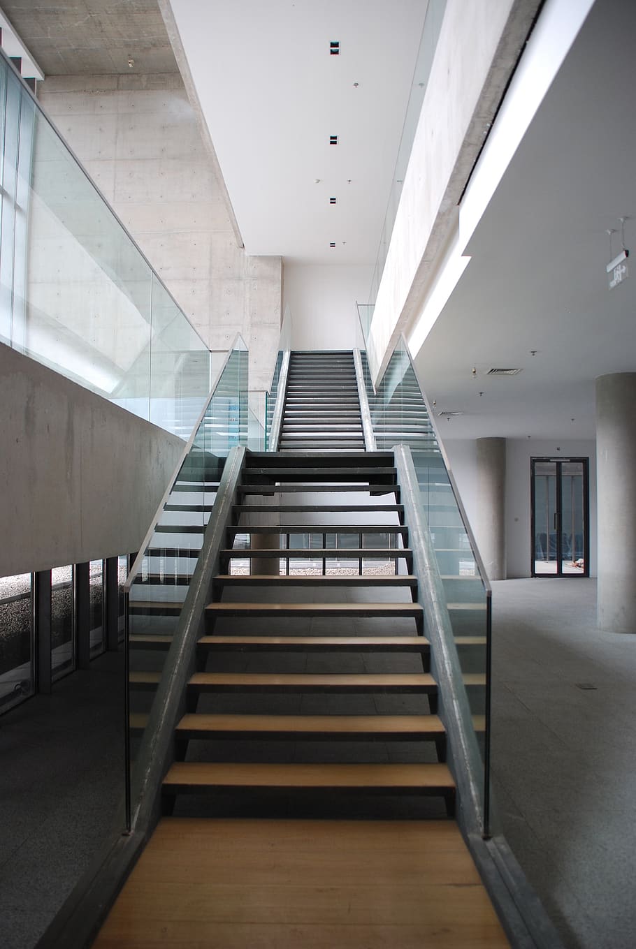 building, indoor, ladder, architecture, indoors, railing, staircase HD wallpaper
