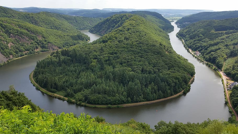 view, river, summer vacation, tree, scenics - nature, beauty in nature HD wallpaper