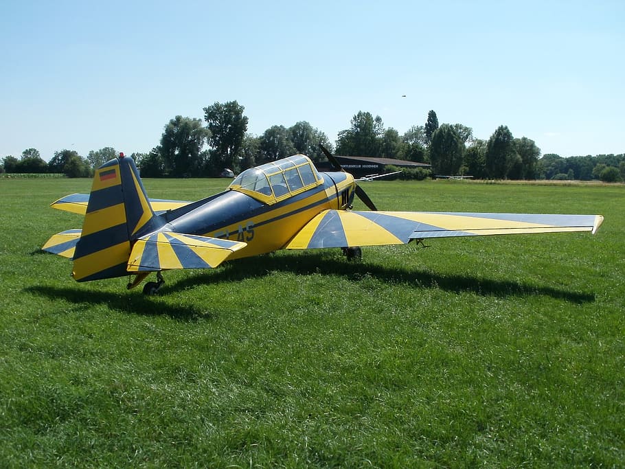 aircraft, plane, classic, old, oldtimer, airshow, airplane HD wallpaper