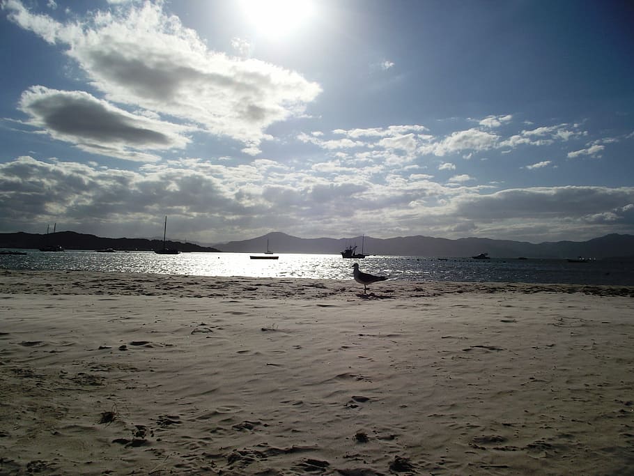 Sky, Horizon, mar, immensity, hand of god, florianópolis, think HD wallpaper